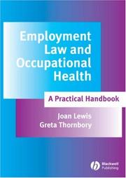 Cover of: Employment Law and Occupational Health: A Practical Handbook