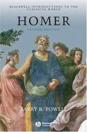 Cover of: Homer (Blackwell Introductions to the Classical World)