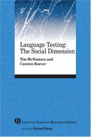 Cover of: Language Testing: The Social Dimension