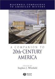 Cover of: A Companion to 20th-Century America (Blackwell Companions to American History)