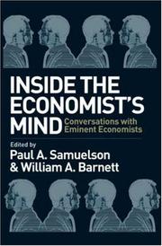 Cover of: Inside the Economist's Mind by Paul Anthony Samuelson