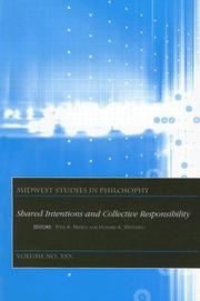 Cover of: Shared Intentions and Collective Responsibility (Midwest Studies in Philosophy)