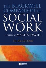 Cover of: The Blackwell Companion to Social Work