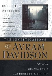 Cover of: The investigations of Avram Davidson