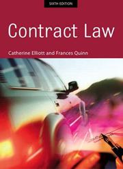 Cover of: Contract law by Catherine Elliott