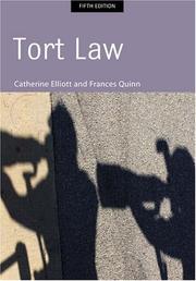 Cover of: Tort Law by Catherine Elliott