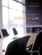 Cover of: Smith & Keenan's company law with Scottish supplement by Denis J. Keenan