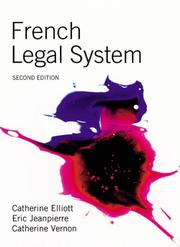 Cover of: French Legal System
