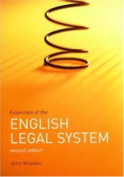 Cover of: Essentials of the English Legal System by John Wheeler