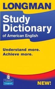 Cover of: Longman Study Dictionary of American English (hardcover)
