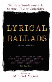 Cover of: Lyrical Ballads (2nd Edition) (Longman Annotated Texts) by William Wordsworth, Samuel Taylor Coleridge, Michael Mason