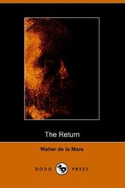 Cover of: The Return by Walter De la Mare