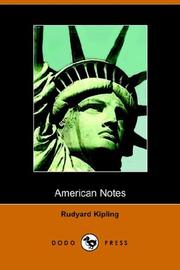 American notes by Rudyard Kipling