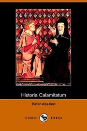 Cover of: Historia Calamitatum by Peter Abelard