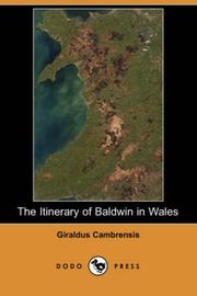 Cover of: The Itinerary of Baldwin in Wales (Dodo Press)