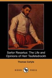 Cover of: Sartor Resartus by Thomas Carlyle