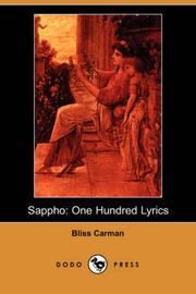 Sappho by Bliss Carman