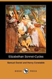 Cover of: Elizabethan Sonnet-Cycles (Dodo Press)