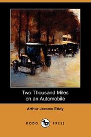 Cover of: Two Thousand Miles on an Automobile (Dodo Press) by Arthur Jerome Eddy, Arthur Jerome Eddy