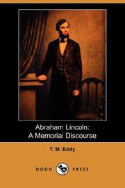 Cover of: Abraham Lincoln by T. M. Eddy