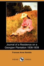 Cover of: Journal of a Residence on a Georgian Plantation 1838-1839 (Dodo Press)