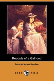 Cover of: Records of a Girlhood (Dodo Press)