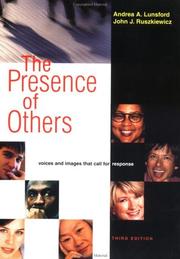 Cover of: The presence of others by [edited by] Andrea A. Lunsford, John J. Ruszkiewicz.