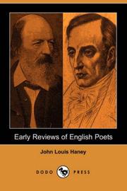 Cover of: Early Reviews of English Poets (Dodo Press)