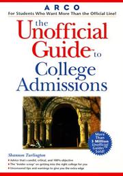 Cover of: UG/College Admissions (Unofficial Guides)