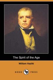 Cover of: The Spirit of the Age (Dodo Press) by William Hazlitt