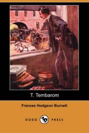 Cover of: T. Tembarom (Dodo Press) by Frances Hodgson Burnett