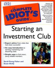 Cover of: The complete idiot's guide to starting an investment club