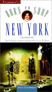 Cover of: Frommer's Born to Shop New York by Suzy Gershman