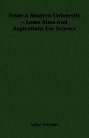 Cover of: From A Modern University - Some Aims And Aspirations For Science