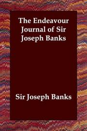 Cover of: The Endeavour Journal of Sir Joseph Banks by Joseph Banks