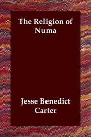 Cover of: The Religion of Numa by Jesse Benedict Carter