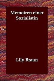 Cover of: Memoiren Einer Sozialistin by Lily Braun