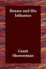 Horace and his influence by Grant Showerman