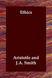 Cover of: Ethics by Aristotle