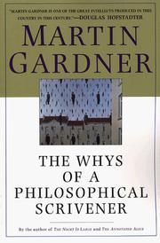 Cover of The whys of a philosophical scrivener