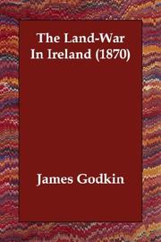 Cover of: The Land-War In Ireland (1870)