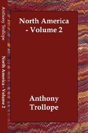 Cover of: North America by Anthony Trollope