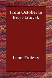 Cover of: From October to Brest-Litovsk