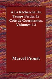 Cover of: A La Recherche Du Temps Perdu by Marcel Proust