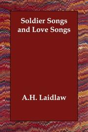 Cover of: Soldier Songs and Love Songs