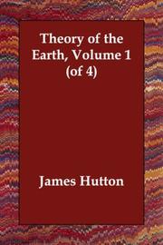 Cover of: Theory of the Earth, Volume 1 (of 4)