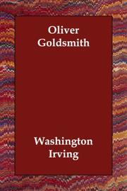 Cover of: Oliver Goldsmith by Washington Irving