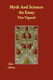 Cover of: Myth And Science by Tito Vignoli, Tito Vignoli