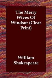 Cover of: The Merry Wives Of Windsor (Clear Print) by William Shakespeare