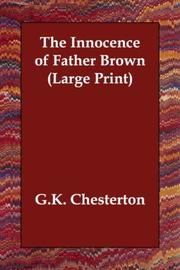 Cover of: The Innocence of Father Brown (Large Print) by Gilbert Keith Chesterton